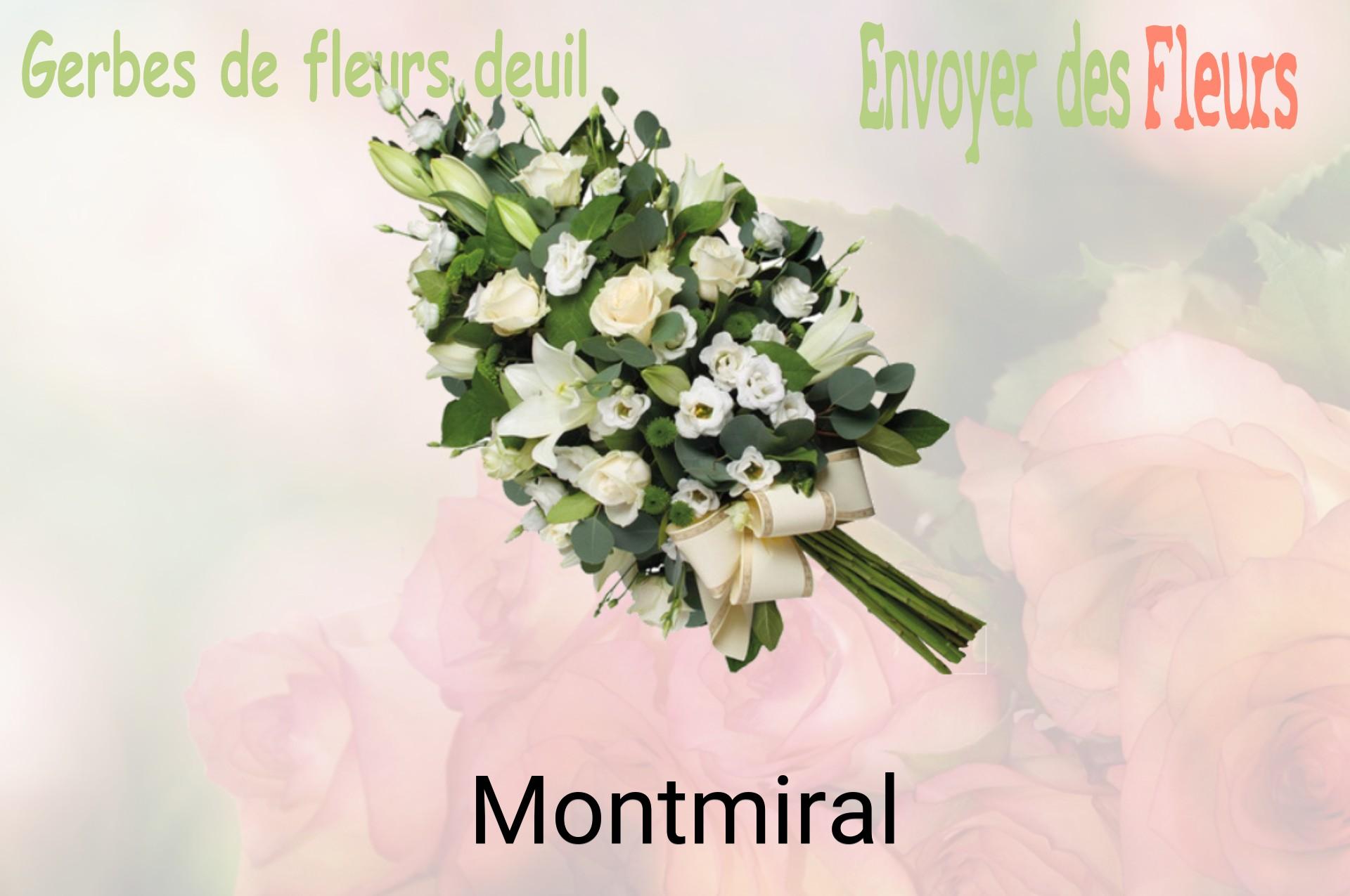 Gerbe de fleurs de deuil livrée à Montmiral